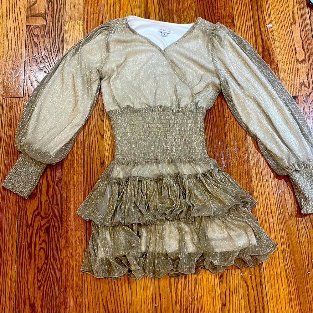 Habitual kids gold sparkly dress size 14 never worn